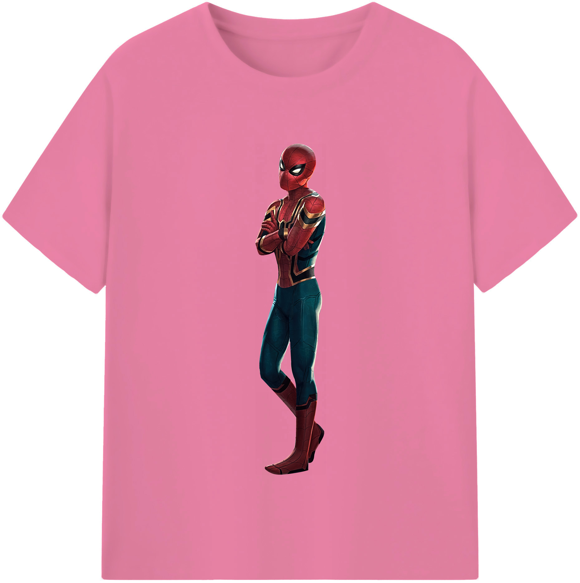 （画像用） Spider Man スパイダーマン 綿100％半袖Tシャツ（フロントプリント）